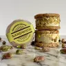 Icecream Cookie Sandwich Pistacho
